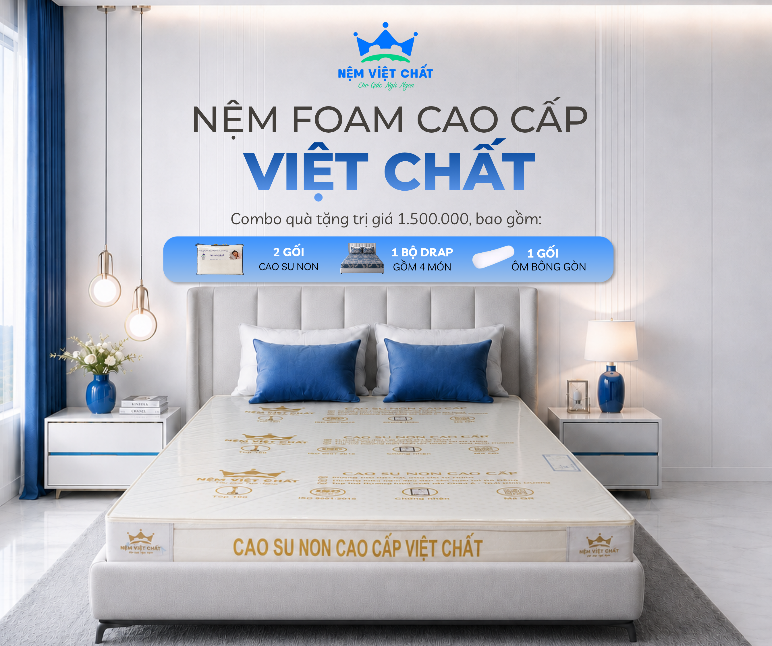 Nệm Foam Cao cấp Việt Chất