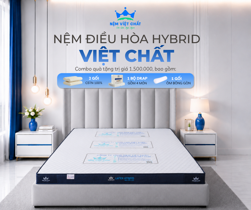 Nệm Điều Hòa Hybrid Việt Chất