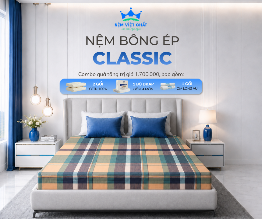 Nệm Bông ép Classic