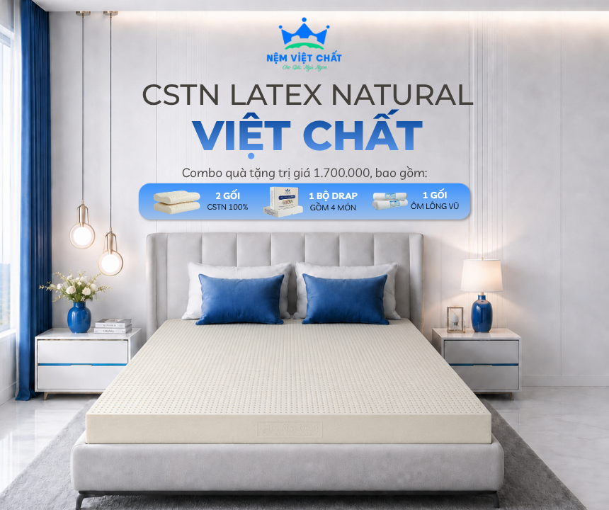 Nệm CSTN Latex Natural Việt Chất