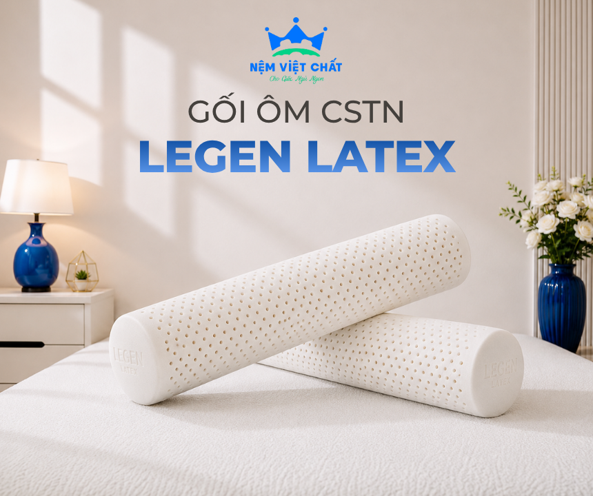 Gối Ôm Cao Su Thiên Nhiên Legen Latex