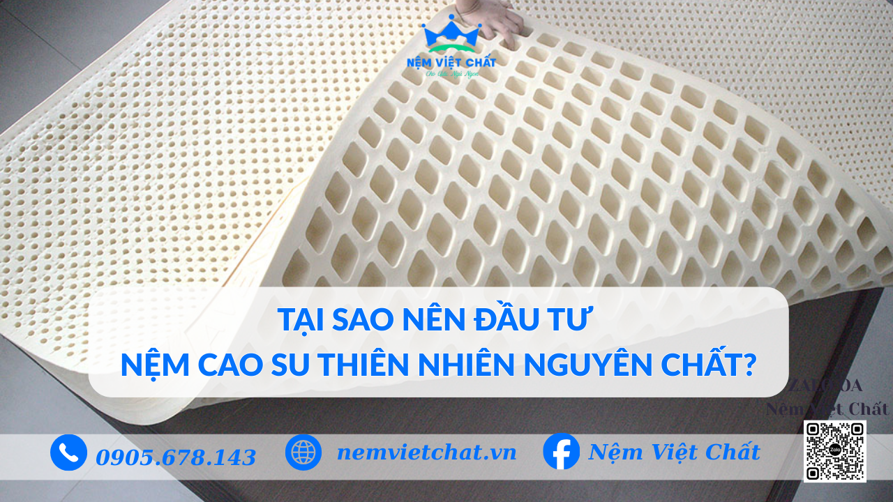 Tại Sao Nên Đầu Tư Nệm Cao Su Thiên Nhiên Nguyên Chất?