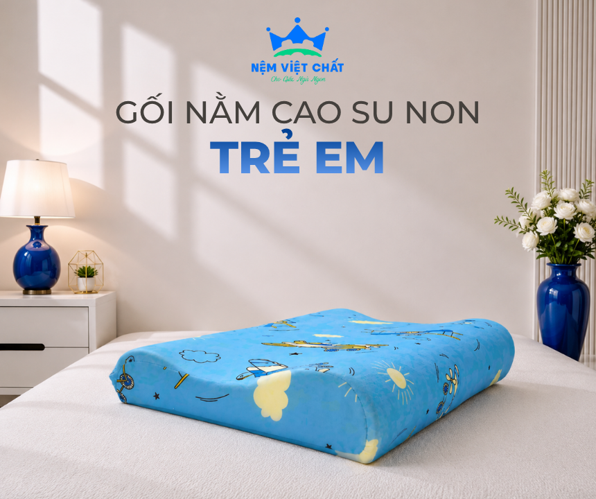 Gối Nằm Cao Su Non trẻ em