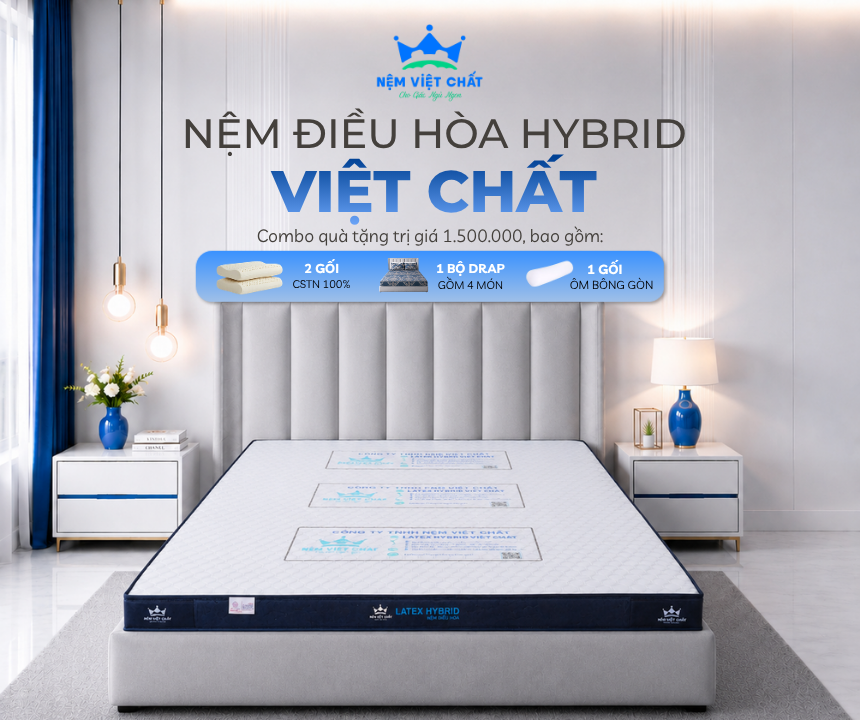 Nệm Điều Hòa Hybrid Việt Chất