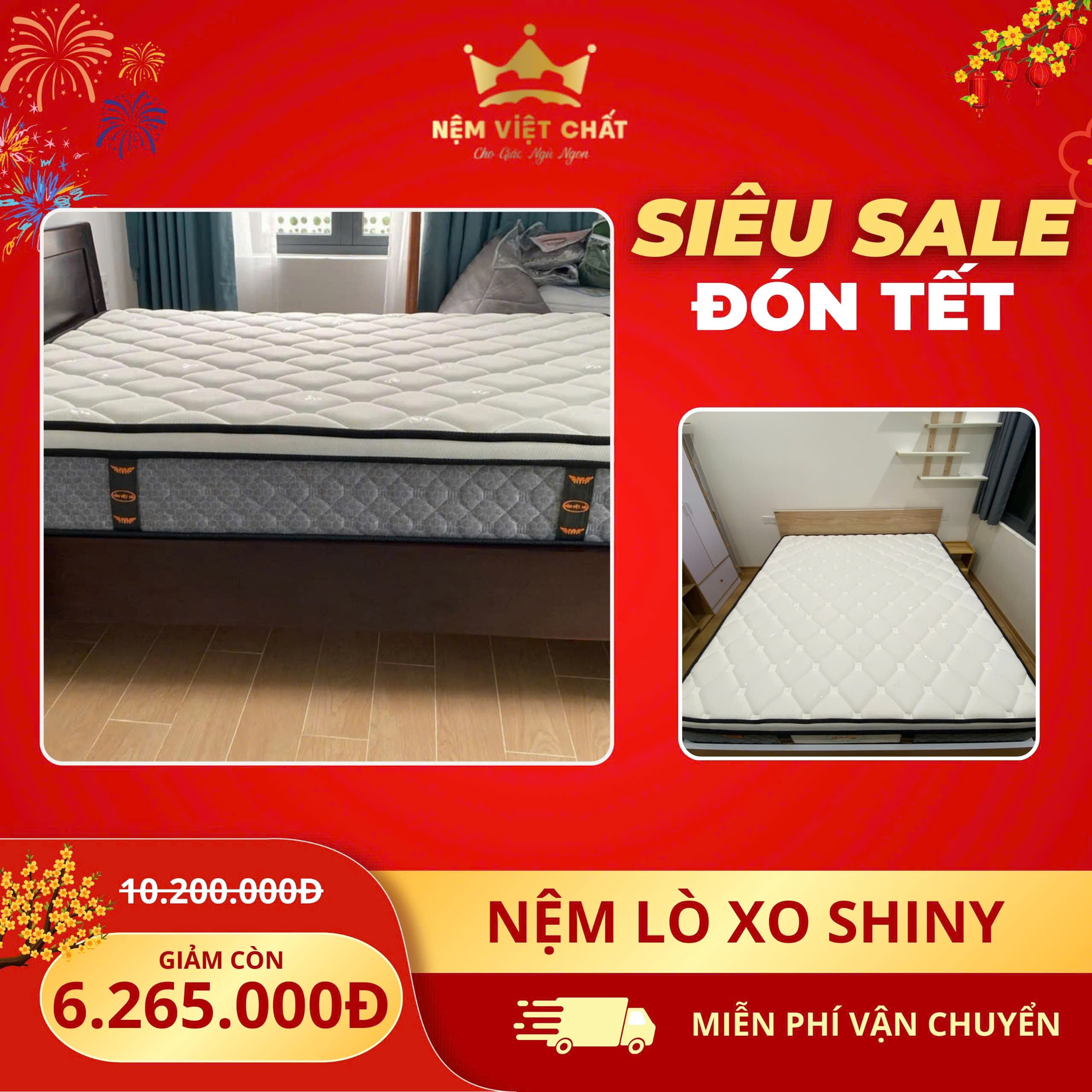 Nệm Lò Xo Shiny