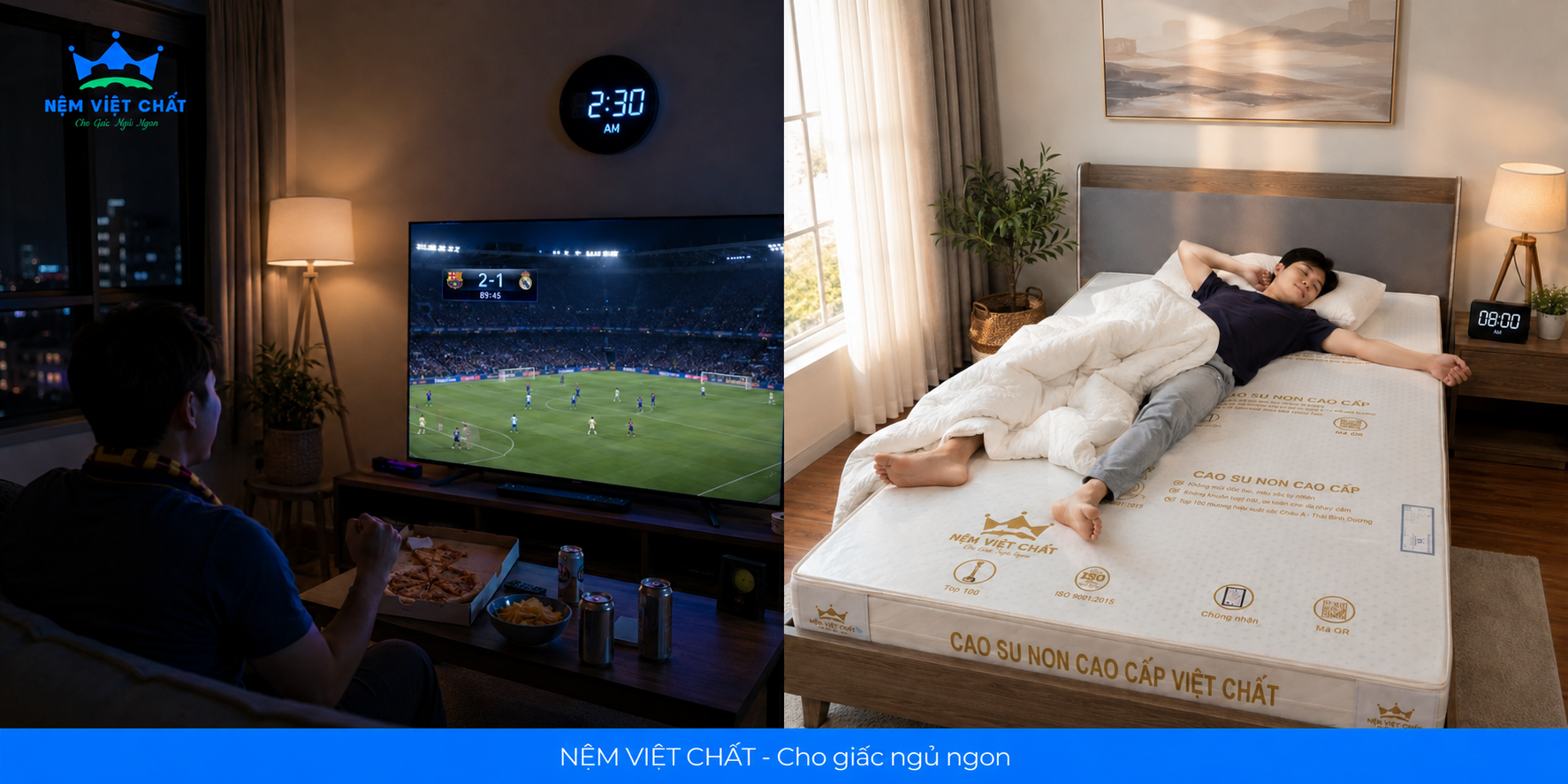 BÍ KÍP THỨC ĐÊM CÀY BÓNG ĐÁ WORLD CUP KHÔNG LO ĐAU LƯNG MỆT MỎI